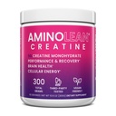 AminoLean Creatine pour les femmes et les hommes, supplément de poudre monohydratée de créatine micronisée pure pour tonification musculaire, soutien de l'humeur, stimulation énergétique et santé cérébrale, 300g