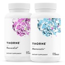 THORNE - ResveraCel (60 Capsules) et Memoractiv (60 Capsules) - Soutient la santé cérébrale et le vieillissement en santé - Gluten, laiterie et sans soja