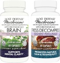 Host Defense Bundle with MycoBotanicals Cerveau* Capsules, 60 Count & MycoBotanicals Stress Decompress* Capsules, 60 Count - Support Mémoire & Focus - Support Détente*