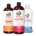 Multivitamines liquides du matin de MaryRuth: +Hair Growth (Peach Mango), Wellness Daily (Raspberry) et Multiminérales de nuit (Coconut)
