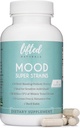 Probiotiques - Mood Super Strains Probiotique - Soutient naturellement la digestion et l'humeur - Probiotiques sans histamine avec Rhamnosus GG, supplément probiotique stable de la plate-forme, 60 jours d'approvisionnement, non-OGM, végétalien