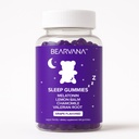 BEARVANA Sleep Gummies with Melatonin | Grape Flavored Vegan Sleep Supplement with Lemon Balm, Chamomile & Valerian Root | Night time Relaxation & Rest Support | 60 Gummies