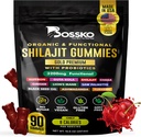 3200 MG Pure Himalayan Shilajit Gommies organiques pour hommes et femmes avec probiotiques & Magnésium Ashwagnadha Chaga Turmeric Fulvic Acid 105+ Trace Minerals I Vegan Non-GMO I Lab testé I 90 Comte
