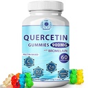 Gummies Quercetin - Quercetin avec vitamine Bromelain C + vitamine Zinc D3 – Suppléments Quercetin 900mg à croquer - Quercetin pour les enfants et les adultes (1)