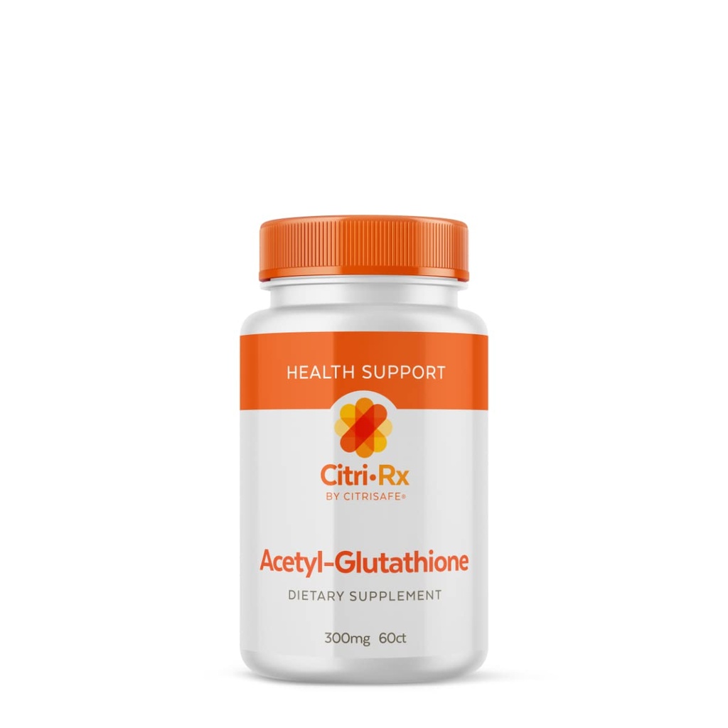 CitriRx acétyl glutathion - 300mg, 2 mois d'approvisionnement - Fabriqué aux États-Unis - Meilleur Absorption Antioxydant hautement Potent avec Magnésium - 60 Capsules