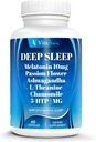 18-en-1 Melatonin10 mg , Supplément naturel de sommeil profond pour adultes, forme non-habitante, Ashwagandha, L-Theanine, Magnésium, Camomille, 5-HTP, non-OGM
