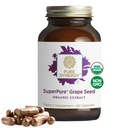 Pure Synergy SuperPure Graines de raisin Extrait de phénols de graines de raisins organiques avec des fruits entiers pour la santé cardiaque, la peau et le vieillissement en santé (60 capsules)