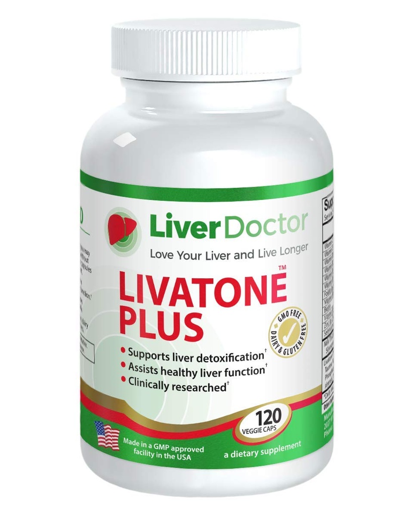 Plus Liver Detox Capsules Liver Cleanse and Detox Pills with Milk Thistle and Antioxidants (120 Count)