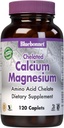 BlueBonnet Albion Caplets de magnésium calcium chélaté, 120 Nombre