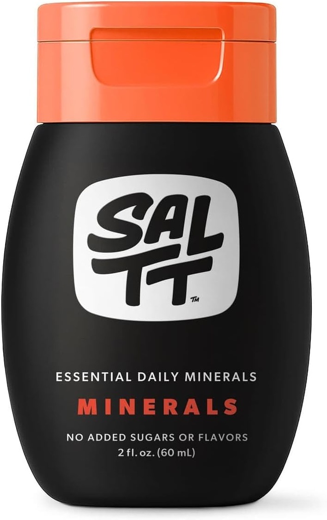 SALTT Minerals Drops - Promotion de l'équilibre électrolytique - Cuivre, magnésium, chrome, zinc, boron et sélénium - Zéro sucre - Sans gluten - Vegan - Non OGM - Taille de voyage - 2 oz - par Keto Chow