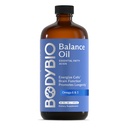 BodyBio Balance Oil - Vegan Omega 3 6 Supplément – Huile de carthame et de lin pressés à froid – soutient la fonction cérébrale, la peau saine et l'humeur