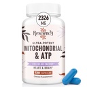 2326 MG Mitochondrial suppléments avec ATP, vitamines, CoQ10 et PQQ, plus efficace que la créatine HMB et l'oxyde nitrique, énergie, endurance, force, récupération et muscle, biologique, 120 capsules