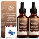 Vello Black Walnut Wormwood Gut Cleanse — Formulated with Wormwood, Black Walnut, Soursop, Crape Myrtle Bark, and Pumpkin Seed Extracts — Boosts Energy (2)