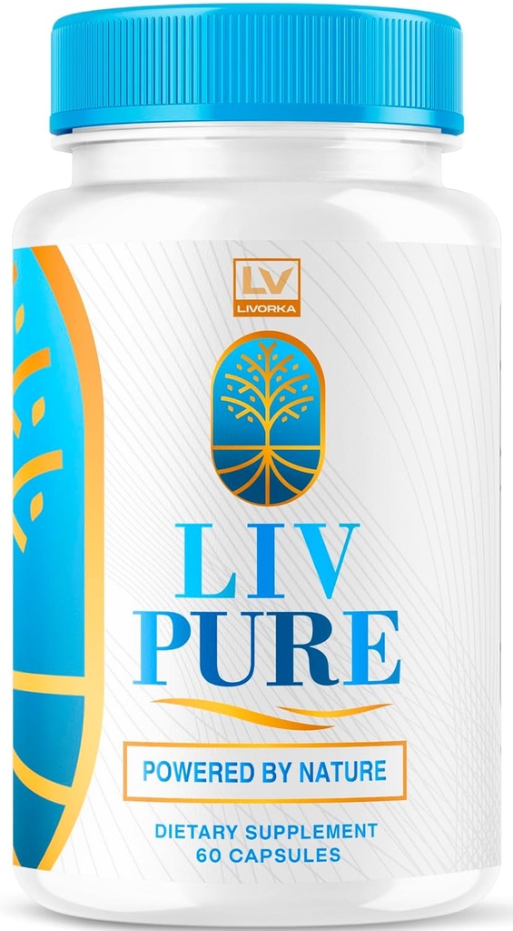 Livpure - Livpure Capsules, Official Liv Pure Liver Supplements Advanced for Overall Health & Wellness, All Natural Formula Liv Pure Pills Reviews, 60 Capsules for 1 Month