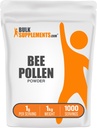 BulkSupplements.com Poudre de pollen d'abeille - supplément super-alimentaire, supplément de pollen d'abeille, pour le support immunitaire - sans gluten, 1g par portion, 1kg (paquet de 5) (11 lbs)