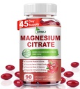 Magnesium Citrate Supplements for Women/Men, Magnesium Citrate 400mg with Vitamin D3, Vitamin B6 and Cranberry Extract High Absorption, Improved Night Quality Muscle & Bone, 90-Count, 45 Days Supply