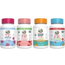 MaryRuth Organics Multivitamine, Probiotique, Magnésium Calme et Vitamine C Gummies pour les enfants.