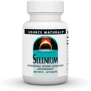 Source Naturelle Sélénium, Antioxydant de forme alimentaire biologique*, 200 mcg - 60 comprimés
