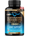 Glucosamine Chondroïtine MSM Collagène , Supplément de soutien conjoint 2800 mg , Fabriqué aux États-Unis , Produits approuvés par la FSA , Flexibilité Vitamines nutritionnelles , pour hommes et femmes , 240 Capsules