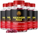(5 Pack) Maximum Male Gummies, MaximumMale Gummies, MaximumMale Gummies Supplement Support - All Natural Premium Formula, MaximumMale Advanced Formula, MaximumMale Gomitas, 300 Gummies for 5 Months