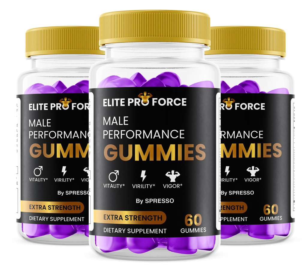 (3 Pack) Elite Pro Force Gummies - Official ElitePro Force Supplement Gummys with Premium Ingredients, Advanced Formula Support for Overall Health & Wellness Reviews (180 Gummies)