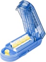 Splitter pour les petites et minuscules pilules, Splitter de tablette réglable coupe exactement plusieurs pilules à la fois. (bleu de klein)