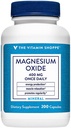 The Vitamin Shoppe Magnesium Oxide 400mg – Essential Daily Mineral Formula to Support Energy Production, Muscle Relaxation, Bone Health, and Promote Digestive Regularity (200 Capsules)