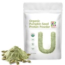 Unleash’d Organic Pumpkin Seed Protein Powder 16oz – Vegan, Non-GMO, Plant-Based Protein, No Artificial Sweeteners, Supports Immune Health