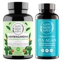 Happy Healthy Hippie Zen Again Cortisol Manager & Organic Ashwagandha Capsules