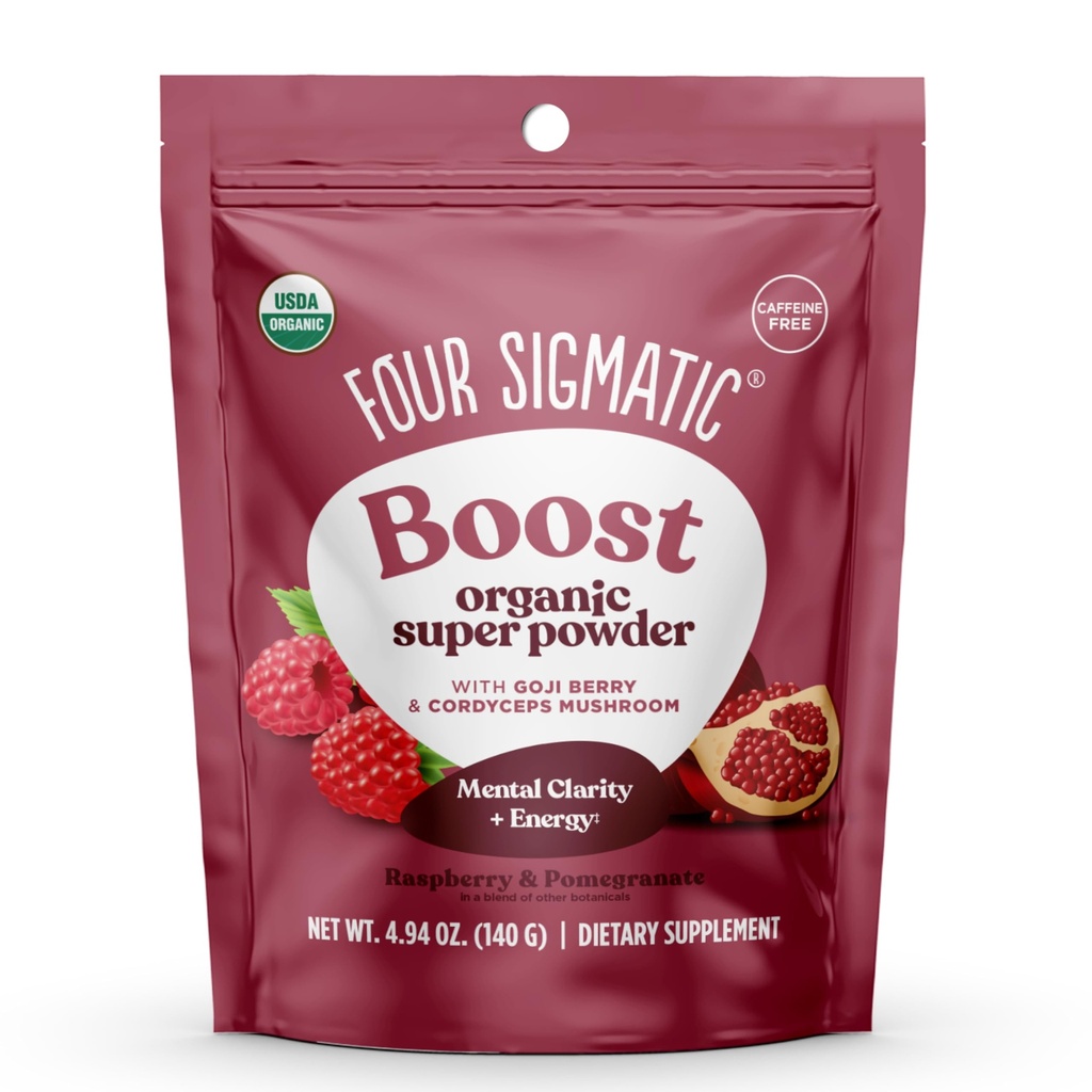 Quatre Sigmatic Perform Super Poudre avec Super Fruits et Antioxydants Red Framboise - Can