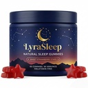 LyraSleep Gummies - Nighttime, Stay Asleep All Night, Wake up Clear, Promote Calm Mind & Fall Asleep Faster, 30 Day Supply (LyraSleep Gummies - 1pcs)