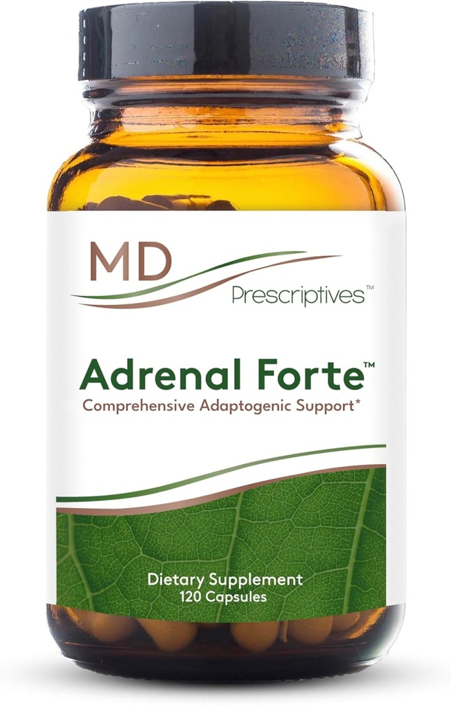 MD Prescriptives - Forte Adrénale - Supplément de Support Adrénal* avec Ashwagandha et Rhodiola - 120 Capsules