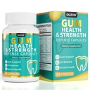 Gum Restore and Gum Repair for Receding Gums - Advanced Formula with Bovine Bone Marrow, Collagen Powder for Gums, Vitamins D3 K2, CoQ10 - for Adults (One Bottle, 90 Grains)
