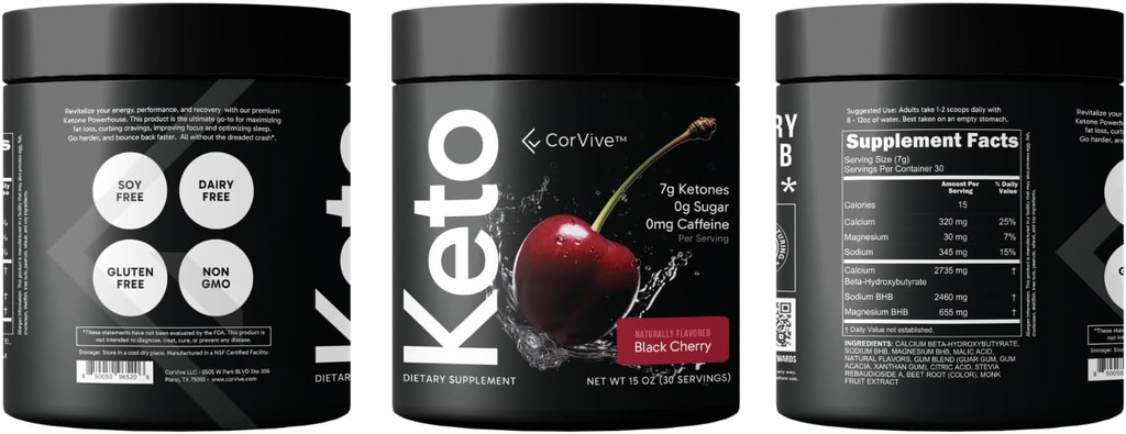 Poudre d'hydratation Premium - Soutien électrolytique équilibré et énergétique, Zero Carb, Keto Friendly - Carnivore Approuvé - 30 portions