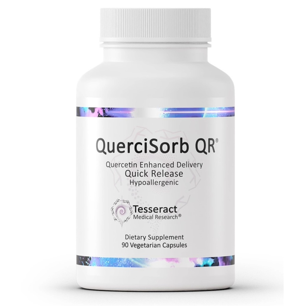 Tesseract Medical Research QuerciSorb QR Supplément de soutien immunitaire, Quercetine à libération rapide, soutient la fonction immunitaire et la santé globale* Hypoallergénique, 400 mg, 90 capsules