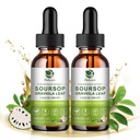 Lukaree Pure Soursop Graviola Leaf Extract for Immunity, Gut Health & Natural Energy Support – Soursop Bitters Liquid with Cold Extract – Vegan | Gluten-Free | 2 Fl Oz (2 Pack