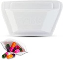 GMS Squeezable Pocket Pill Case - Petit, légère Pill Organizer Idéal pour voyager - tient les médicaments en toute sécurité - conception robuste avec un accès facile sans fumée - Pocket Sized & Discret