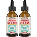 Liposomal Glutathion liquide 2000MG – Supplément de détox antioxydant pour les femmes et les hommes, Vieillissement Défense, Fonction hépatique et énergie, avec acide hyaluronique + Aloe Vera + vitamine C, naturel et végétalien, 4 FL.OZ