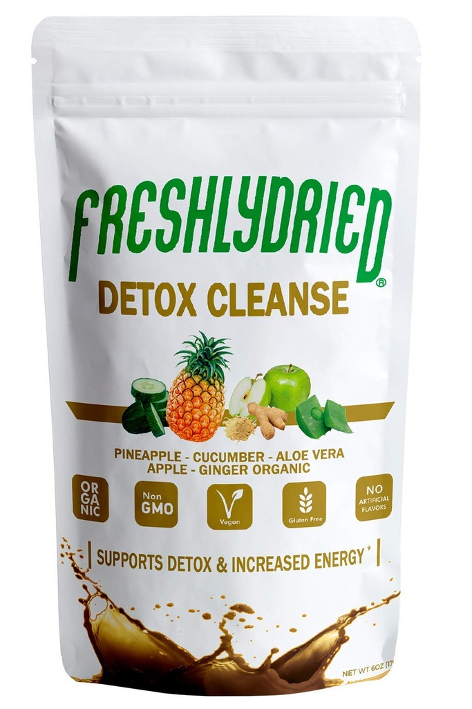 Pure Detox Cleanse Mix Powder - 6 Ounces, Best Superfood to Cleanse Your Body - Rich in Vitamins, Minerals & Protein - Non-Irradiated, Non-Contaminated, Non-GMO and Vegan
