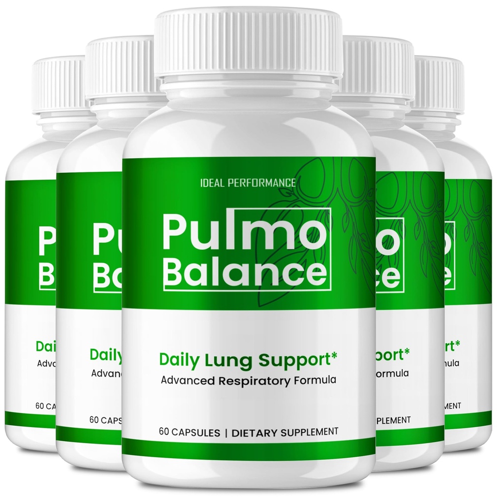 Pulmo Balance Capsules, Official PulmoBalance Supplement Pills - Maximum Strength, All Natural Lung Cleanse & Health Support, Advanced Formula for Healthy Flow, Comfort & Detox Reviews (5 Pack)