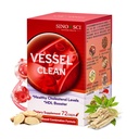 Vessel Clean, Blood Pressure Support Supplement, for Healthy Vascular & Metabolism, 72 Caps (1 Bottle)