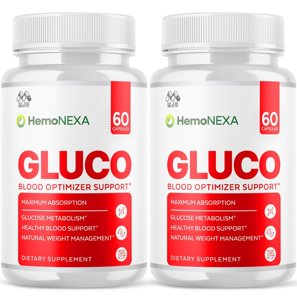 (2 Pack) HemoNexa Capsules, Official Hemo Nexa Blood Health Support Pills with All Natural Ingredients, Advanced Wellness Support Formula with Max Strength Vitamins for Women & Men (120 Capsules)