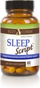 Suzy Cohen Sleep Script avec Melatonine - Formule Botanique de Sommeil et de Relaxation pour les adultes pour l'humeur, le stress et le sommeil, contient 5-HTP, L-théanine, Passionflower, Lemon Baume et GABA 60 Capsules.