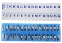 AM PM 31 Jour Une fois par jour Organisateurs mensuels Planificateurs de pilules - Grandes boîtes à pilules Compartiment Magasinez des médicaments pour tout le mois Plus Compartiment pour les pilules supplémentaires (AM/PM clair et bleu) BPA Gratuit