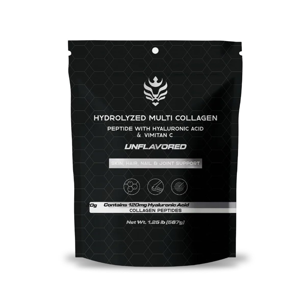 Benavidez Collagen Peptides – Unflavored | 20g Hydrolyzed Protein Powder with Hyaluronic Acid | Skin, Hair, Nails & Joint Support | Grass-Fed, Keto & Paleo Friendly | 1.25 lb (567g)