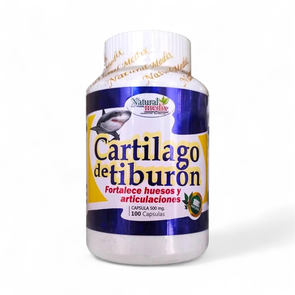 Cartilage – Joint Support Supplement with Glucosamine, Collagen & Magnesium – 100 Caps - Cartílago de Tiburon