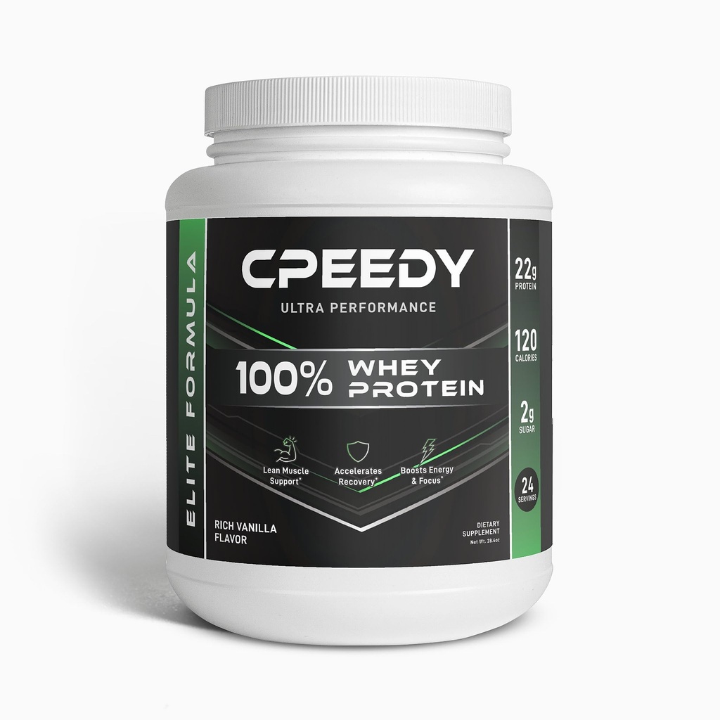 Advanced 100% Whey Protein Isolate Powder, Vanilla – 22g Protein, MCT Oil, Apple Pectin, Stevia Sweetened, Non-GMO, Vegetarian, Muscle Recovery & Growth