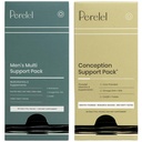Perelel Conception Support Pack & Men's Multi Support Pack, Multivitamine prénatale pour le bien-être de la fertilité et Multivitamine quotidienne pour le bien-être des hommes, 60 Pill Packs quotidiens