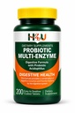 H4U Probiotic Multi Enzyme Supplement for Digestive Health – 200 Tablets with Acidophilus – Supports Gut Health, Bloating & Digestion – Daily Digestive Enzymes Formula