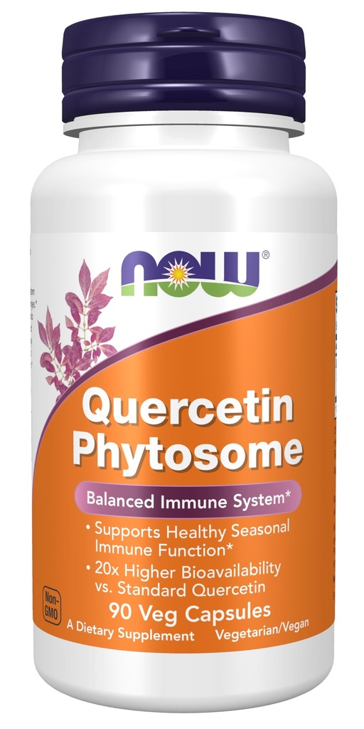 MAINTENANT compléments alimentaires, Quercetin Phytosome 250mg, Système immunitaire équilibré, 90 Vcaps